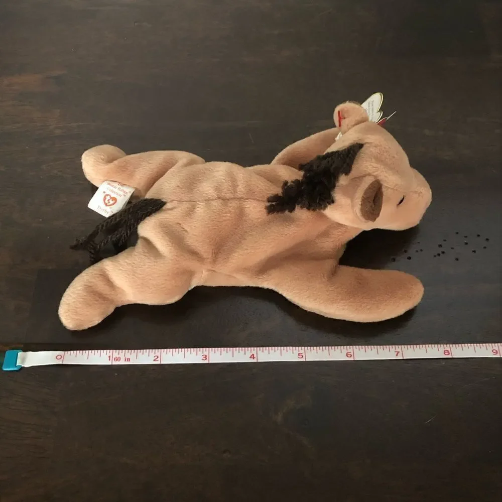 TY Beanie Baby Derby Plush Horse Stuffed Animal
